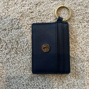 Spartina 449 Navy Card Holder with Gold Keyring